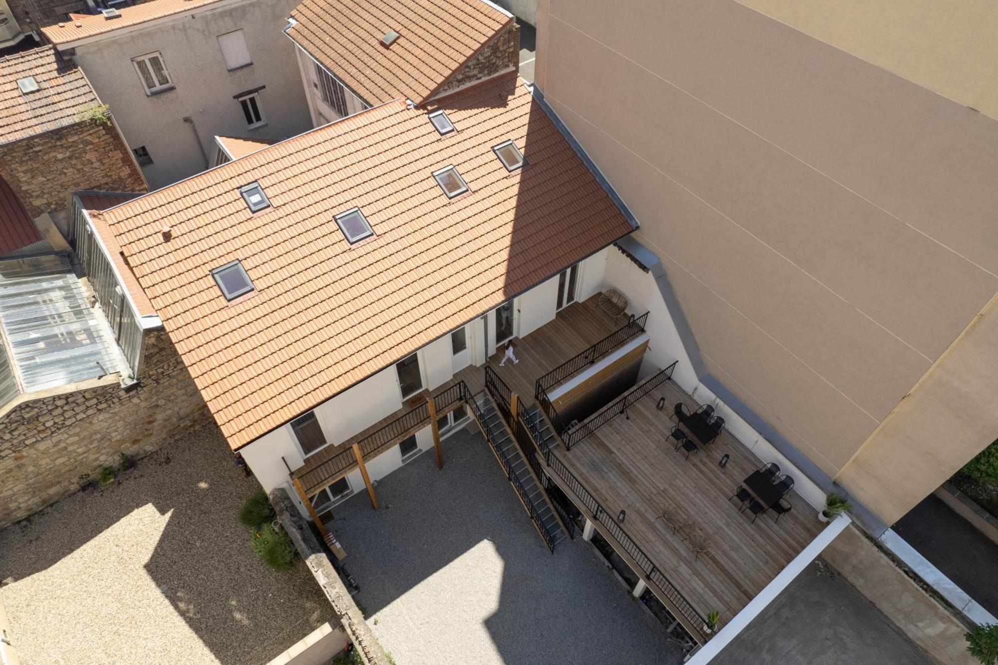 Bibemus Casa Maja - Baignoire Balneo - Parking - Terrasse Apartment Сент Етиен Екстериор снимка
